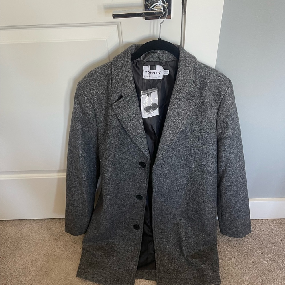 Topman Classic Topcoat Small